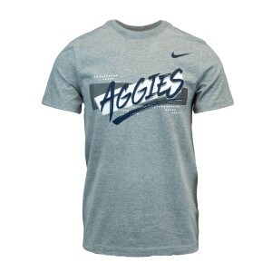 aggies utah state nike tshirt gray